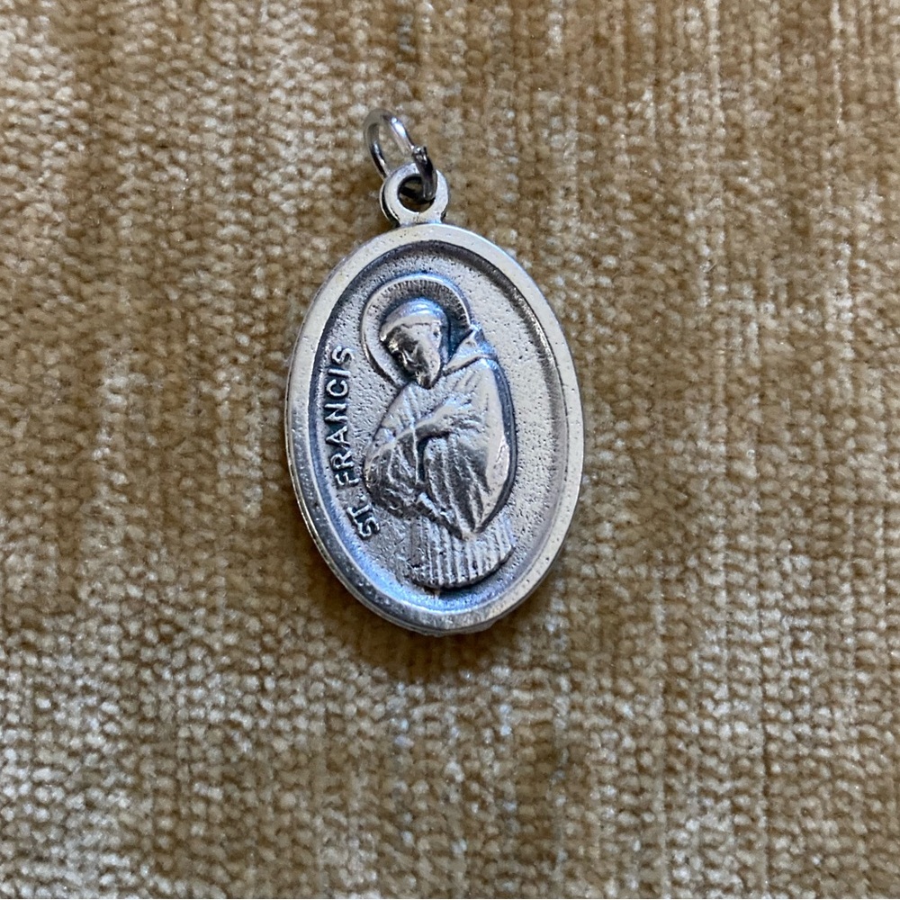 St. Francis Pendant - Set of 2 - Made in Italy, Patron Saint of Pets, Animals